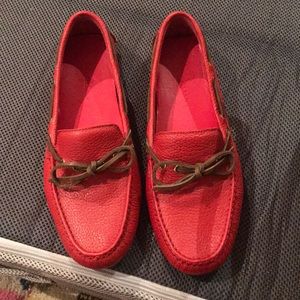 Cole Haan Shoes - Cole Haan red leather boat shoes - size 6 Cole Haan Shoes - Cole Haan red leather boat shoes - size 6
